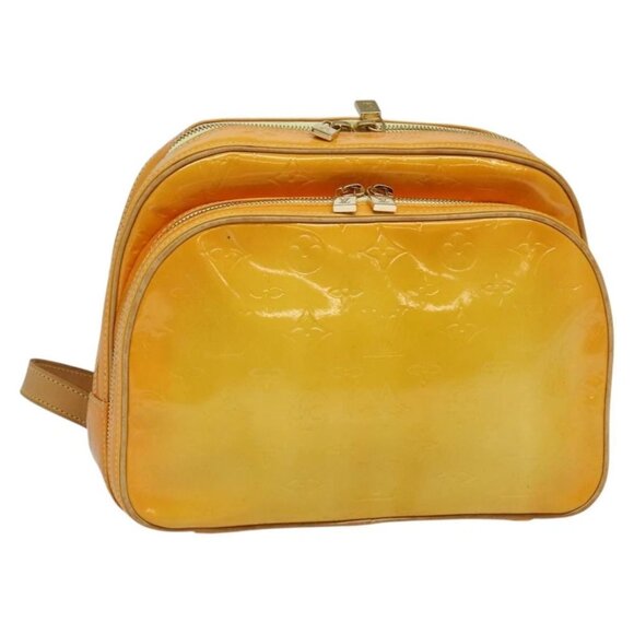 LOUIS VUITTON Monogram Vernis Marley Backpack Yellow - Picture 1 of 16